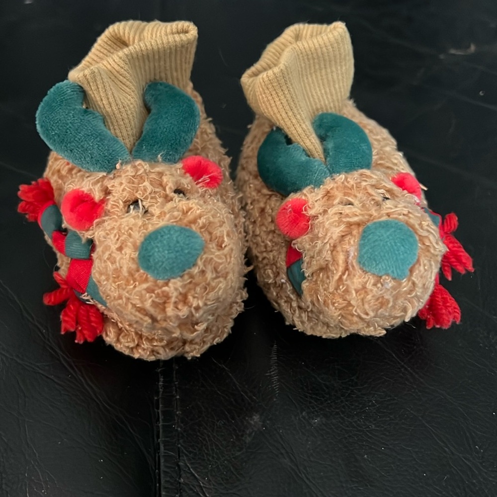 Baby reindeer slippers